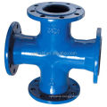 BS EN545 potable Water BS EN598 sewage wastewater piping fittings Ductile Cast Iron All flange tee equal cross